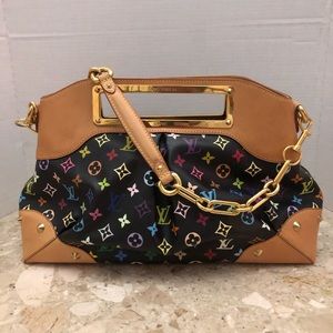 Louis Vuitton Judy Noir MM Multicolored Handbag
